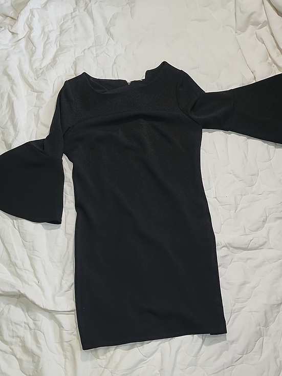 Calvin Klein Dresses & Skirts - Calvin Klein Black Mini Dress with Bell Sleeves